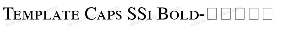 Template Caps SSi Bold字体转换